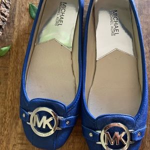 MK Michael Kors Cobalt Blue Ballet Flats sz 8 🥿
